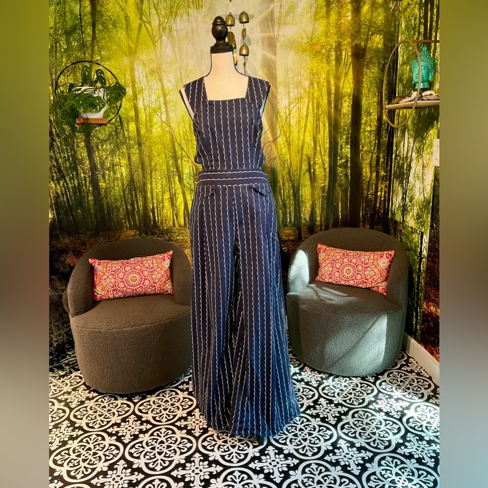 Anthropologie Maeve Pinafore Jumpsuit
